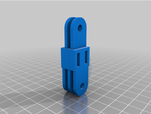 gopro mount 2 to 3 converter by centrodecienciafjc 3d print model - Mito3D