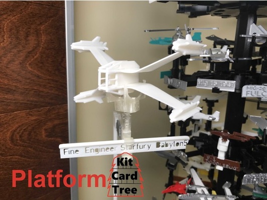 kit card tree platform starfury babylon 5 by fine engineering alwaystinkering kitcard 3d print model - Mito3D