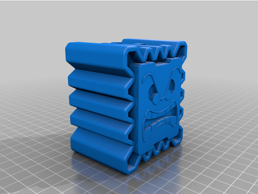 thwomp box doppelt seitig by killerfischaffe regler halter unterstützung super mario 3d print model - Mito3D