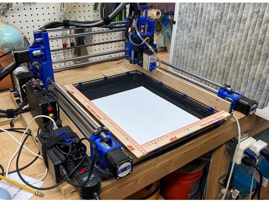 multibot lazer yatak by gerçeklik oğlan 3dprintable 3dprinted 3dprintedcnc 3d basılı cnc yönlendirici baskı makine diydremelcnc kendin yap dremel dremelcnc tamamen kesimi kesici kesmek oymacı mpcnc 3d print model - Mito3D