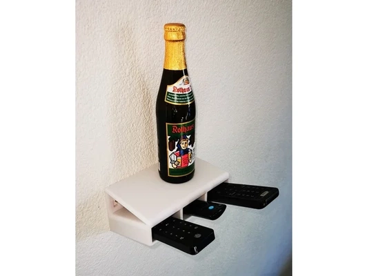 remote control holder three rc wall mount by privateconstructor fernbedienung halter wandhalterung 3d print model - Mito3D