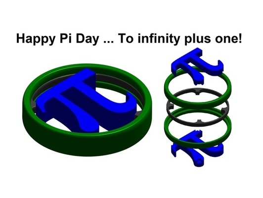 pi day spinner by danburo fidget 3d print model - Mito3D