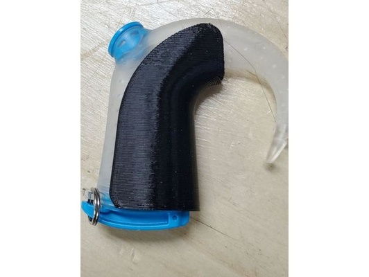 n7 cochlear implant sheath aqua+ waterproof cover by jaybrandrup nucleus swimming 3d print model - Mito3D