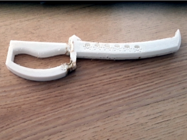 korsan kılıç çatırdamak uygun tpu by dr kurbağa rd 3D print model - Mito3D