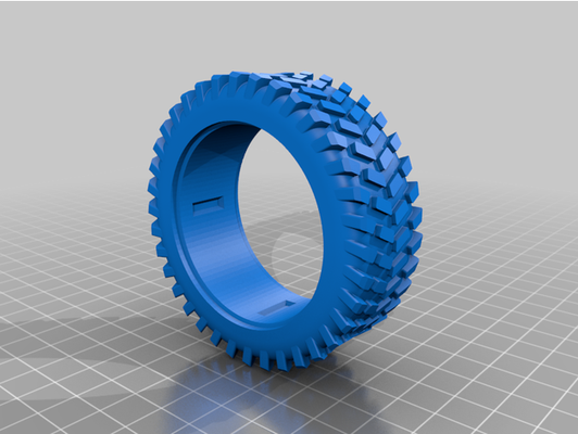 offroad tire 1 10 duke doks rc chassis by czalin car crawler tpu 3d print model - Mito3D