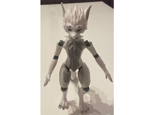 nardoragon poseable actionfigure by foxy2340 furry 3d print model - Mito3D