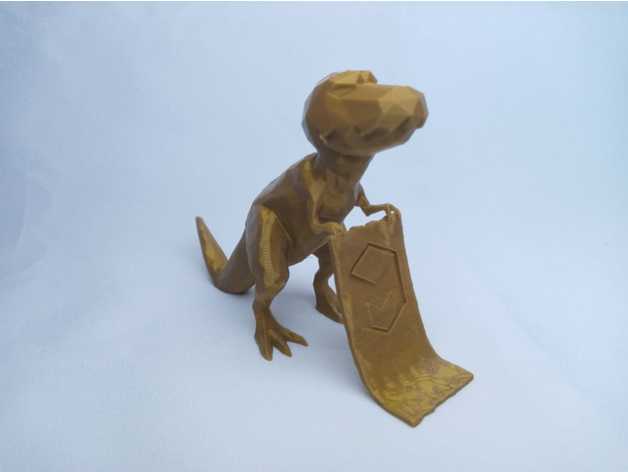 dinosaurio toalla by fabitagamernoob 3D print model - Mito3D