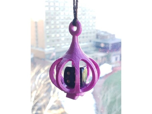 cage drop pendant by kisnerp necklace pendent 3d print model - Mito3D