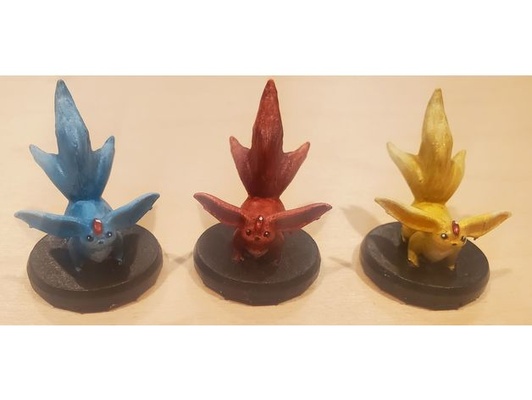 carbuncles by maintain sharpness 28mm carbie carbuncle dnd miniature final fantasy xiv pathfinder mini tabletop gaming 3d print model - Mito3D