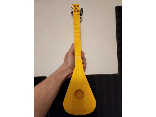 3 dizi üçlü melodi ukulele like enstrüman v1 modası geçmiş by topludoğan gitar balalayka puro kutusu guitar modüler binmek 3d print model - Mito3D