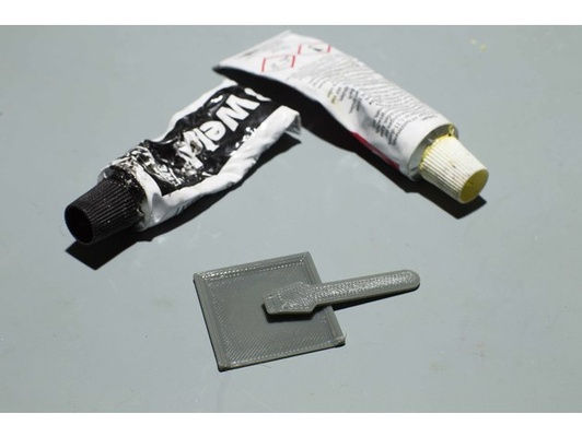 spatula karıştırma tabak two component yapıştırıcılar by zefram kokran 2c epoksi 2 bileşenleri tutkal mikser bileşen 3d print model - Mito3D