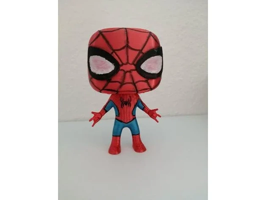 spiderman no home funko pop by p1lotz classic suit funkopop funkopops pinwheel wheel toy spider-man movie spider man tom holland tom-holland 3d print model - Mito3D