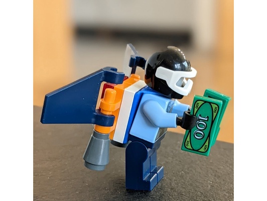 lego şekil uyumlu jetpack geri by temiz 3d print model - Mito3D