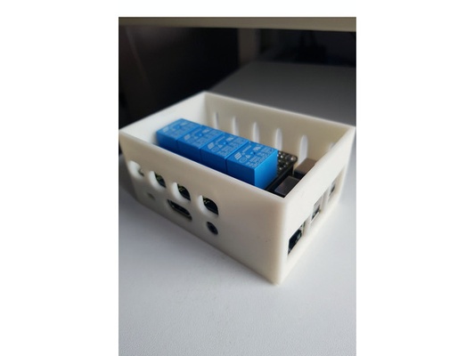 octoprint box rpi3b+ 4ch relay pi-hat by mich0111 case 3d print model - Mito3D