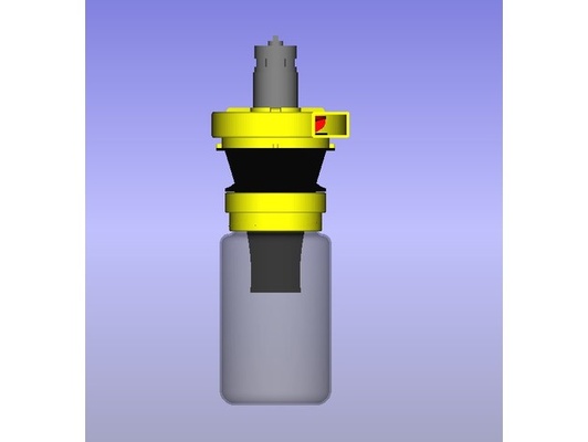 cyclone dust collector by andzer cnc vacuum separator turbine 3d print model - Mito3D