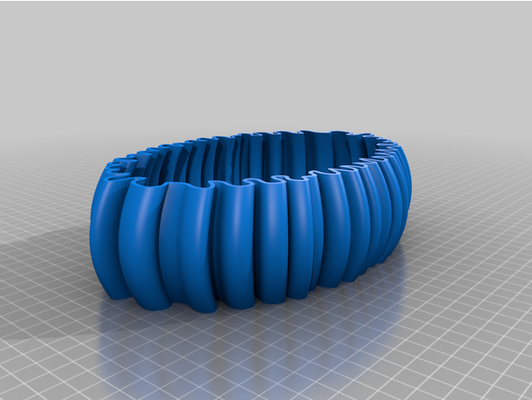 wigglybowl1 by bbinnard bowl container 3d print model - Mito3D