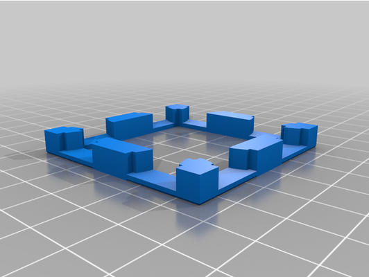 openlock topless base duplex slots by calculuschild dnd tiles openforge 3d print model - Mito3D