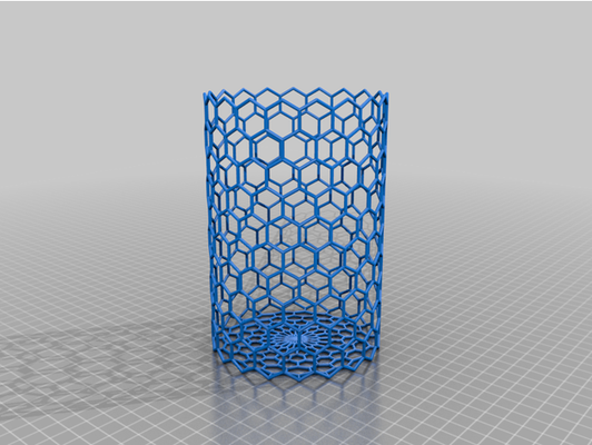 hexagon gitter behälter by christliches feldhaus lager container 3d print model - Mito3D