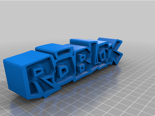 roblox logotipo original by noel z m 3d print model - Mito3D