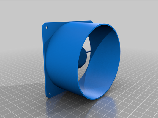 fan 80mm grow tent adapter by bulldeveloper 3d print model - Mito3D