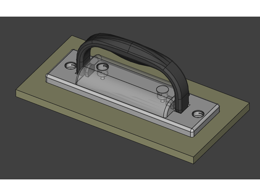 suitcase handle by rutkowski created freecad 3d print model - Mito3D