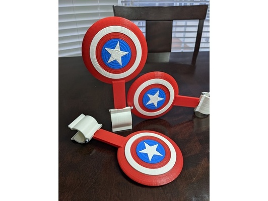 captain america shield targets by jeevans207 3d print model - Mito3D