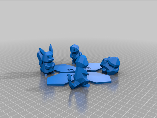 pok mon starter by hugoos pokemon 3d print model - Mito3D
