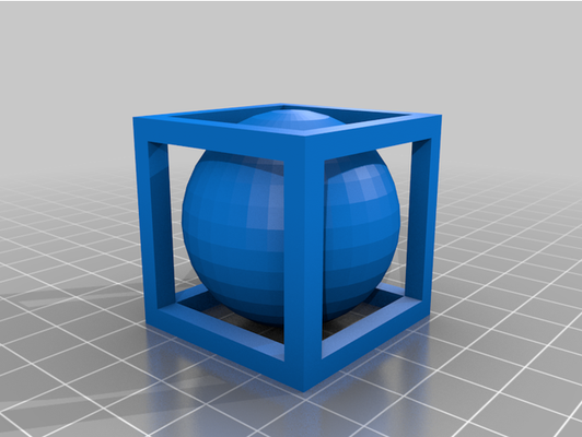 ball in box puzzle by j dean nc 3d brain teaser square 3d print model - Mito3D