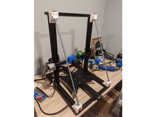 cr-10 z support brace by wctt cr10 3d print model - Mito3D