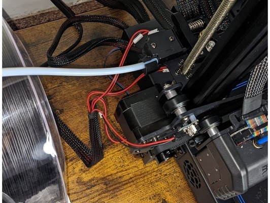 biqu b1 se filament sensor cable hold by raya7518311 holder spool 3d print model - Mito3D
