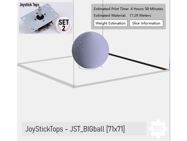 arcade telecomando gioco top impostato 2 gonna disco sostituzione by 3dfreeman retrò 3D print model - Mito3D