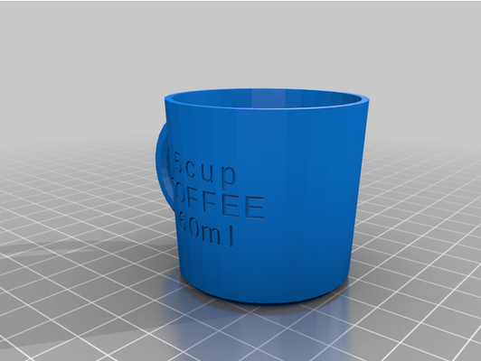 personalizable café medida by thebkmcm cucharón 3d print model - Mito3D