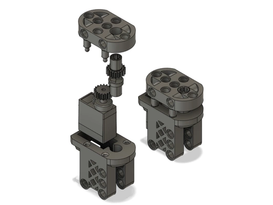 özel lego teknik servomotor servo motor binmek jdrc sg90 9g mikro mini uyumlu by anormal insan 3d print model - Mito3D