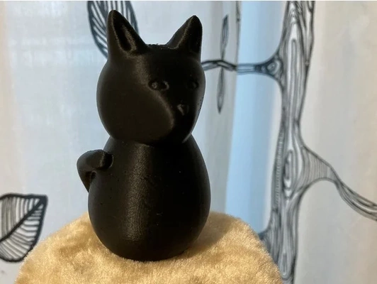 cat by porri cute kitten 3d print model - Mito3D