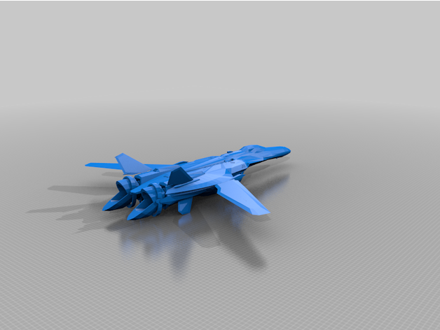 macross vf-25 fighter mode by usagi3 3D print model - Mito3D