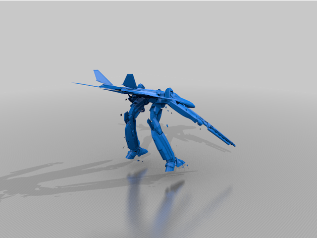 macross vf 25 gerwalk modus by usagi3 3D print model - Mito3D