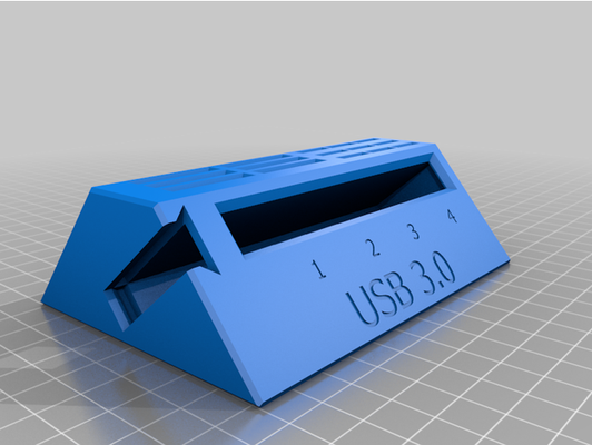 soporte usb 3 0 cubo by bart tech3d 3d print model - Mito3D