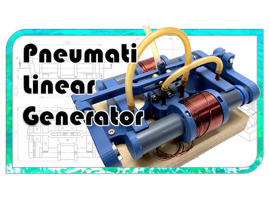 pneumatic linear generator by fraens 3d ideas diy electronic bauen 3d print model - Mito3D
