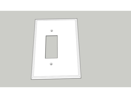 light switch cover extra large by sweetmelange electrical 3d print model - Mito3D