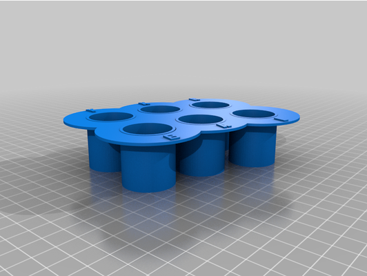 botón diseño on epoxy mojado bandeja by waspjr 3d print model - Mito3D