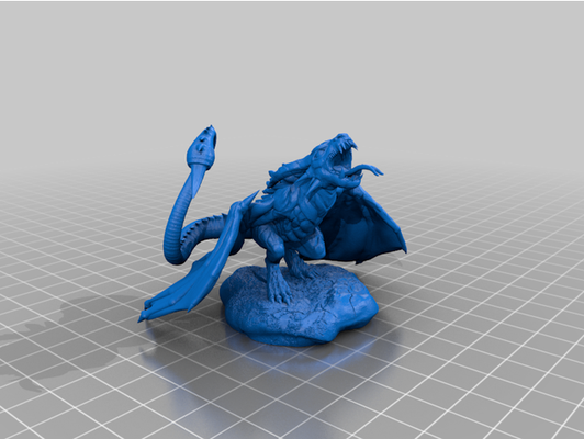 wyvern by alfric29 dnd miniature monstre remix 3d print model - Mito3D