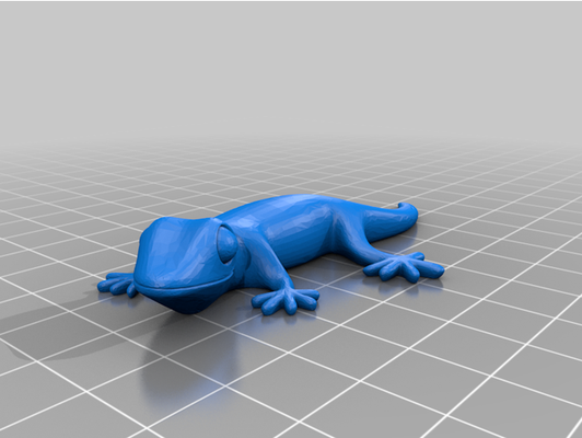 gecko magnet by dragonfirerich animal cute fridge lizard supportless 3d print model - Mito3D