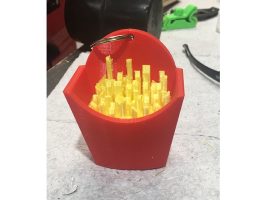 fry box keychain by grossmiller frybox 3d print model - Mito3D