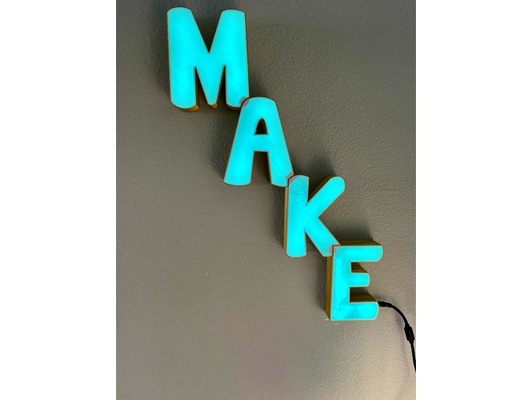 işaret by pastırma birası güzel arduino sanat esp8266 asılı led yapıcı makerspace nodemcu petg pla rastgele yarı saydam duvar sanatı 3d print model - Mito3D