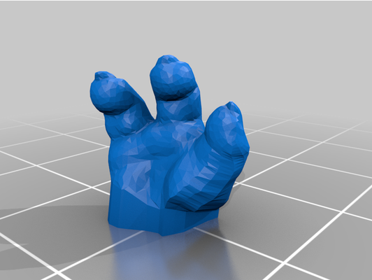 grogu hand by ulmerkott 3d print model - Mito3D