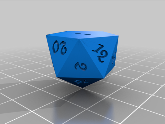 d20 guía rail agujeros by ajsoukey 3d print model - Mito3D