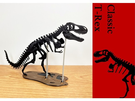3dino puzzle classic style t-rex by stag b 3d dino dinosaur toy tyrannosaurus rex 3d print model - Mito3D