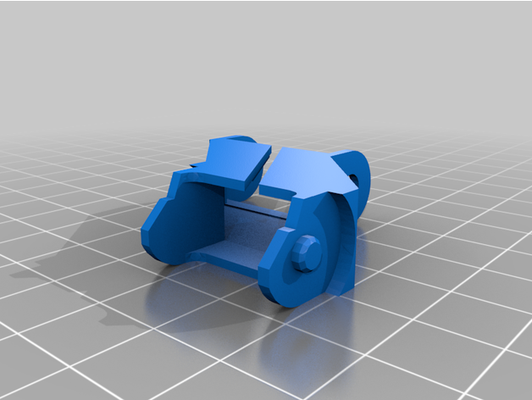 chain link a - offset adapter xz axis by goennjamin 3d print model - Mito3D