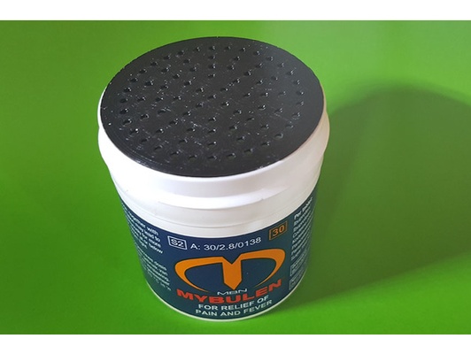 polvere sale pepe talco shaker inserire standard pillola bottiglia by verità spezia ciclo upcycling 3d print model - Mito3D