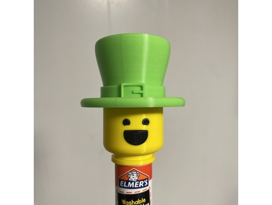leprechaun cappello by collastickmafia colla bastone lego 3d print model - Mito3D